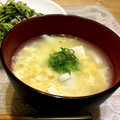 aiwee's cooksnap of when they made とうふとたまごのスープ.