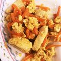 KT614's cooksnap of when they made 人参大量消費！鶏胸肉と人参の卵とじ.