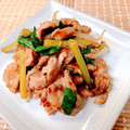 ☆３匹の子ぶた☆'s cooksnap of when they made 豚コマとニンニクの芽の炒め物.