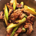 nownao1216's cooksnap of when they made 豚肉とアスパラシイタケのあっさり生姜炒め.