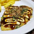 zakkiiM's cooksnap of when they made 栄養満天♪ほうれん草とネバネバお好み焼き.