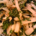 リリョチカ's cooksnap of when they made 大根の皮と春菊のガーリックオイル炒め.