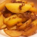 ＊mahoo＊'s cooksnap of when they made 余ったひき肉で☆じゃがいも煮っころがし.