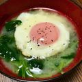 ☆さぶ☆☆'s cooksnap of when they made 三つ葉のたまごとじ味噌汁.
