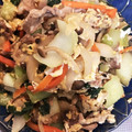 クックSHCHTZ☆'s cooksnap of when they made だしの素で！青梗菜としめじの豚肉卵炒め.