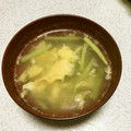 yuli1223's cooksnap of when they made きゅうりとふわふわ卵の中華スープ.