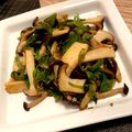 PIPPI43's cooksnap of when they made ネギの青い部分とキノコの醤油バター炒め.