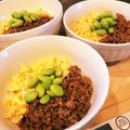 Ｍもぐもぐ's cooksnap of when they made ★そぼろ二色丼★.