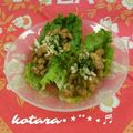 こたらパッド's cooksnap of when they made 納豆のレタス巻き♪.