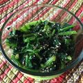 栗丸うさぎ's cooksnap of when they made レンチンで簡単◎ほうれん草の胡麻和え.