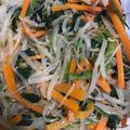 斗優真と琉希's cooksnap of when they made ほうれん草・人参・もやしで簡単ナムル☆.