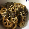 momonaomam's cooksnap of when they made れんこんとこんにゃくの甘辛炒め.