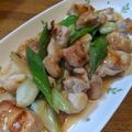 や～たん食堂's cooksnap of when they made 鶏ももとねぎの白だし炒め.
