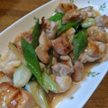 や～たん食堂's cooksnap of when they made 鶏ももとねぎの白だし炒め.