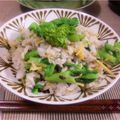 hi_ro_mi's cooksnap of when they made 菜の花と生姜じゃこの香り混ぜごはん.