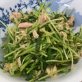 ピアノママ's cooksnap of when they made 3分で完成！節約★豆苗とツナの中華和え★.
