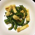 ジジ0402's cooksnap of when they made ＊ゴーヤと焼き油揚げのパリパリ和え＊.