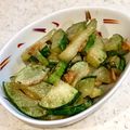 にょにょんこりん's cooksnap of when they made 瓜(巨大きゅうり）のニンニク味噌炒め.