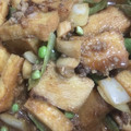 kona8's cooksnap of when they made スナップエンドウと厚揚げの肉味噌炒め♪.