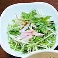 もも1002's cooksnap of when they made 安上がりで絶品！水菜とモヤシのナムル.