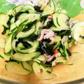 ねこもんです's cooksnap of when they made 追加で1品。簡単きゅうりとワカメの酢の物.