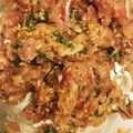 ぶみか's cooksnap of when they made 漁師町の✽鯵のなめろう.