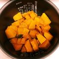 ゴロみかん's cooksnap of when they made 炊飯器で煮くずれナシ☆かぼちゃの甘露煮.