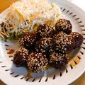 fukuden's cooksnap of when they made お麩でふわふわ肉団子の甘酢餡.