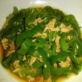 bya's cooksnap of when they made レンジで簡単♪やみつきピーマン.
