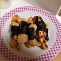 juri0626's cooksnap of when they made ゴマ油香る♪ササミの海苔梅焼き.