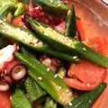 まき56☆'s cooksnap of when they made ✼簡単副菜✼オクラとまと和え.