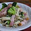 akiiiyh's cooksnap of when they made 簡単 舞茸とブロッコリーのしらたきパスタ.