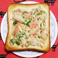こげ岡's cooksnap of when they made カニカマのわさびマヨトースト。.