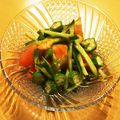 ぽこたんぽ's cooksnap of when they made オクラとトマトとキュウリのサラダ.