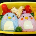 ぴょ太郎's cooksnap of when they made デコ(キャラ)弁☆カップル❤ペンギン弁当.