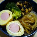 a.journey's cooksnap of when they made 魚肉ソーセージのバームクーヘン風卵焼き.