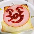 hitomi♪＊'s cooksnap of when they made 子供も喜ぶ☆アンパンマントースト.