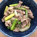 ハーブ・キッチン's cooksnap of when they made アスパラ入り甘辛牛丼.