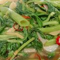 すずらん♪'s cooksnap of when they made 簡単！シャキシャキ☆空心菜のにんにく炒め.