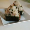 ねここfm's cooksnap of when they made セロリの葉と鰹節の甘辛混ぜ込みおにぎり.