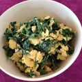 クックMJHMAS☆'s cooksnap of when they made 空心菜と炒り卵のワサビサラダ.
