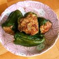 チョーヤ's cooksnap of when they made ずぼらの簡単崩れないピーマンの肉詰め.
