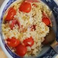 agak's cooksnap of when they made トマトとベーコンの簡単リゾット風ご飯。.