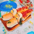 こもも0613's cooksnap of when they made キャラ弁☆スリンキードッグなホットドッグ.