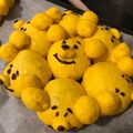ひなじゅんママ's cooksnap of when they made かぼちゃ餡入り♡プーさんの3Dちぎりパン.