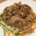 海老ふりゃ〜's cooksnap of when they made 熱冷？豚焼きしゃぶとキュウリのサラダ.