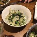 Hirorinaki's cooksnap of when they made ごま油香る水菜の塩昆布和え.
