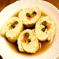 クック72GU2X☆'s cooksnap of when they made 鶏ひき肉の油揚げ巻き煮①ほんわか和風味.