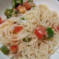 クックOQ9L1B☆'s cooksnap of when they made トマトとオクラとツナのサラダ麺.