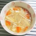 もぐ・ω・くま's cooksnap of when they made 「エノキ・油揚げ・大根」の味噌汁.